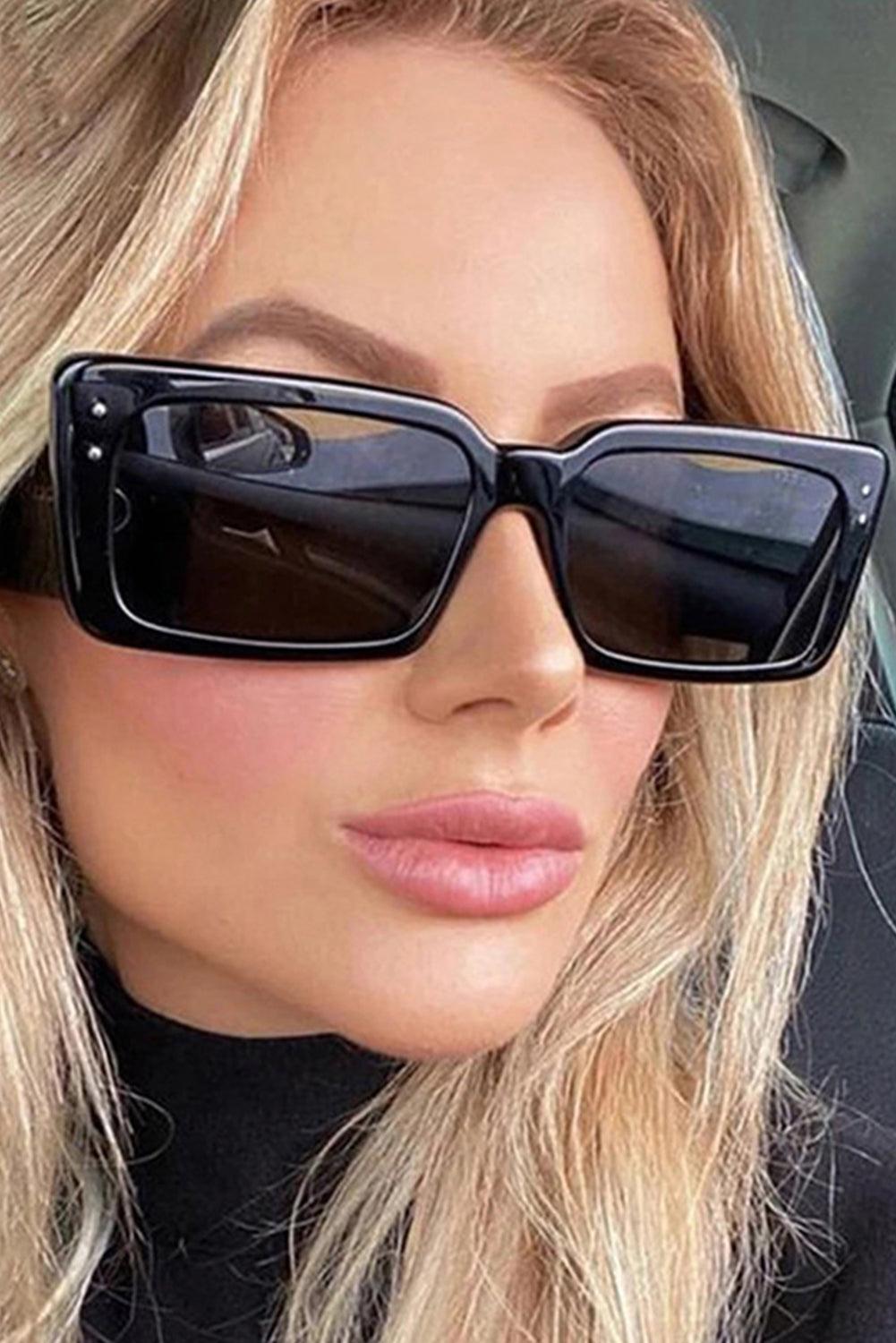 Reflective sales square sunglasses